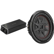 Kicker Marine KPX500.1 Powersports Amp  10" CompRT DVC 2 Ohm. Subwoofer Audi...