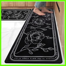 Kitchen Floor Mat Set of 2, Cushioned Anti Fatigue Kitchen Mat 17.3"x47" 17.3...
