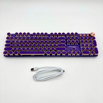 EWEADN Seunkwang V20 Purple Typewriter Mechanical Keyboard with Lighting Effects