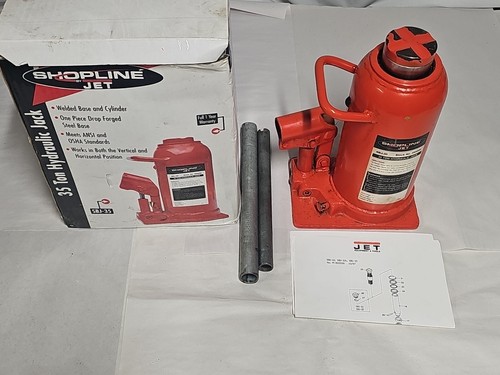 Jet SBJ-35 35 Ton Bottle Jack Shopline 455558 Used  Heavy Duty With Box