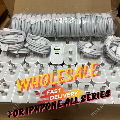 Lot 20W QC 3.0 Fast Charger For iPhone 16 15 14 13 12 11 USB-C Adapter PD Cable