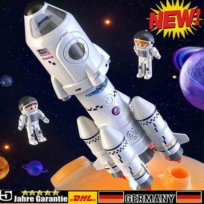 5 IN 1 Space Shuttle Rakete Spielzeug Für Kinder ab 3+ Jahre Mit Lichtern &Musik
