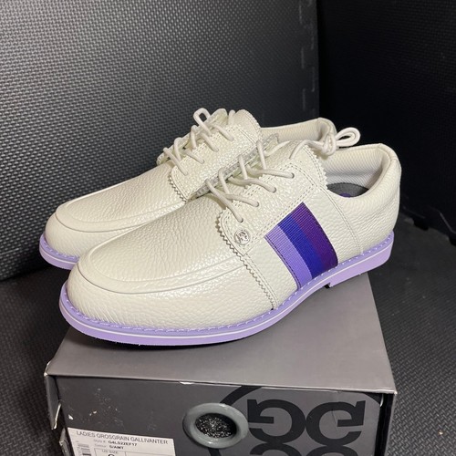 NEW G/Fore Women's SIZE 6 G4 Grosgrain Brogue Gallivanter Golf Shoe Purple