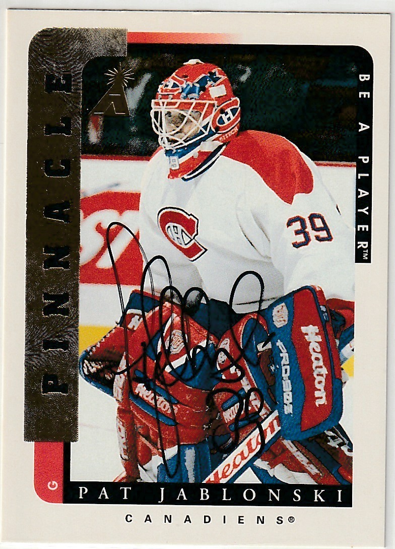 Pat Jablonski 1996-97 Be A Player Autograph #99 Montreal Canadians BAP