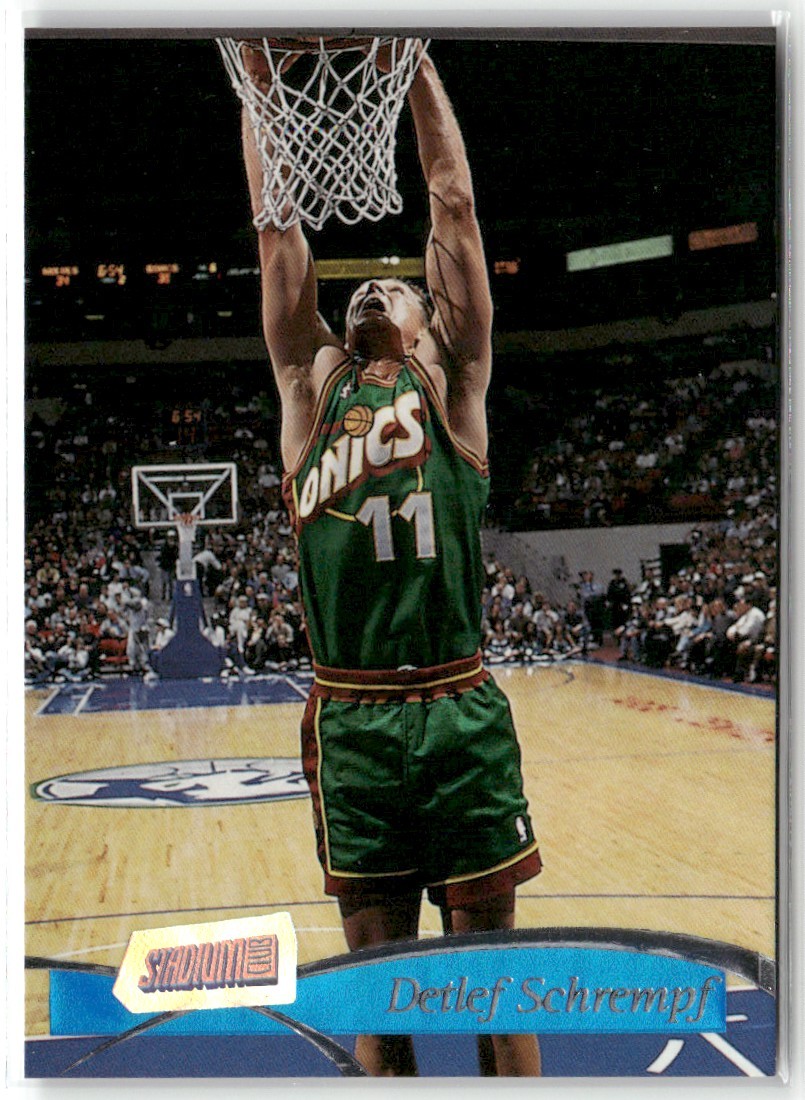 1997-98 TOPPS STADIUM CLUB DETLEF SCHREMPF SEATTLE SUPERSONICS #175