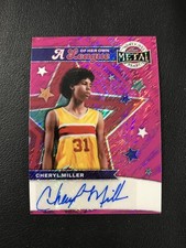 2025 Leaf Metal Women of Sport #LA-CM1 Cheryl Miller Autograph Shimmer Pink /2