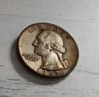 1957-D XF Toned 90% Silver Washington Quarter  ~ Free Shipping! #3