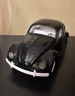 Vintage 1960s Tonka VW Volkswagen Beetle Bug Black Pressed Steel Toy Car #52680