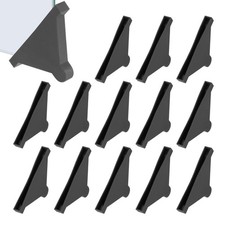 68x6 mm Plastic Triangle Corner Protector, 60 Pcs Glass Corner Protectors, Black