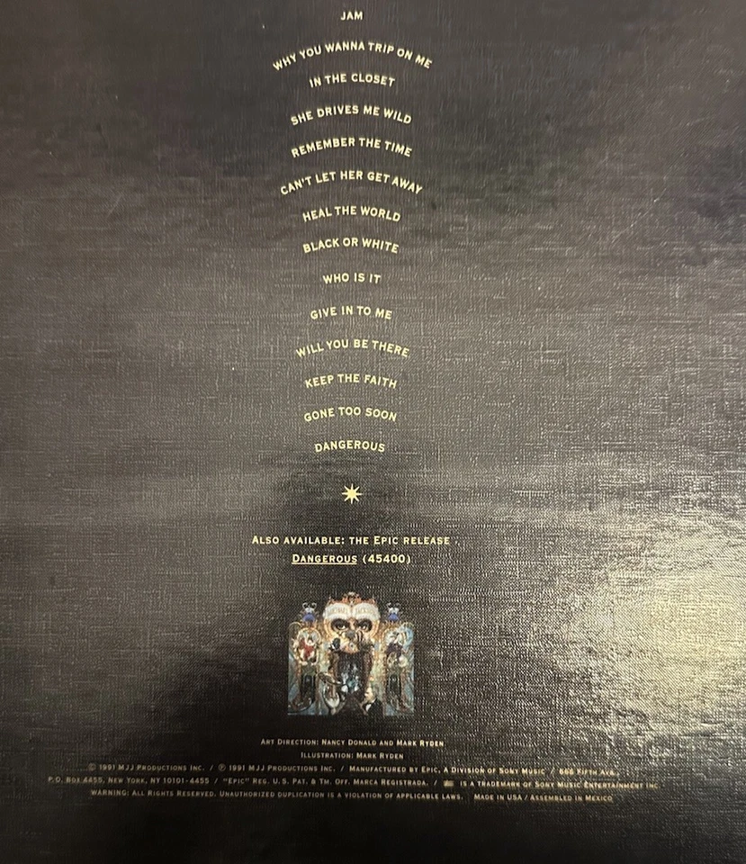 Michael Jackson Coffret DANGEROUS 3D 3-D Pack Pop-Up Edition CD Collector 1991 - Photo 4/4