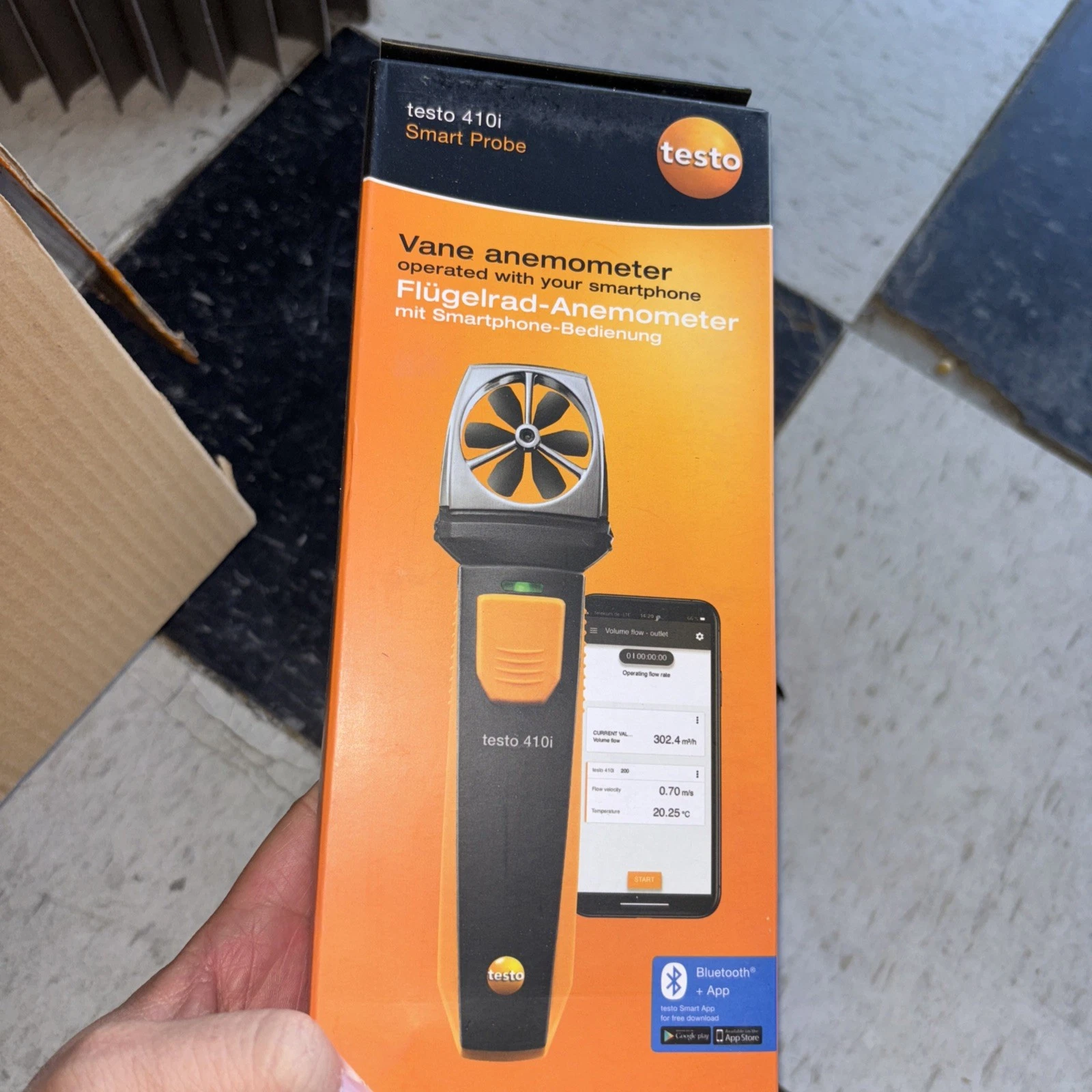 Testo 0560 1410 410I Vane Anemometer Smart and Wireless Probe, 1" Height, 2" Wid
Opens in a new wind