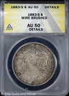 1883-S $1 Morgan Silver Dollar ANACS AU 50 Details