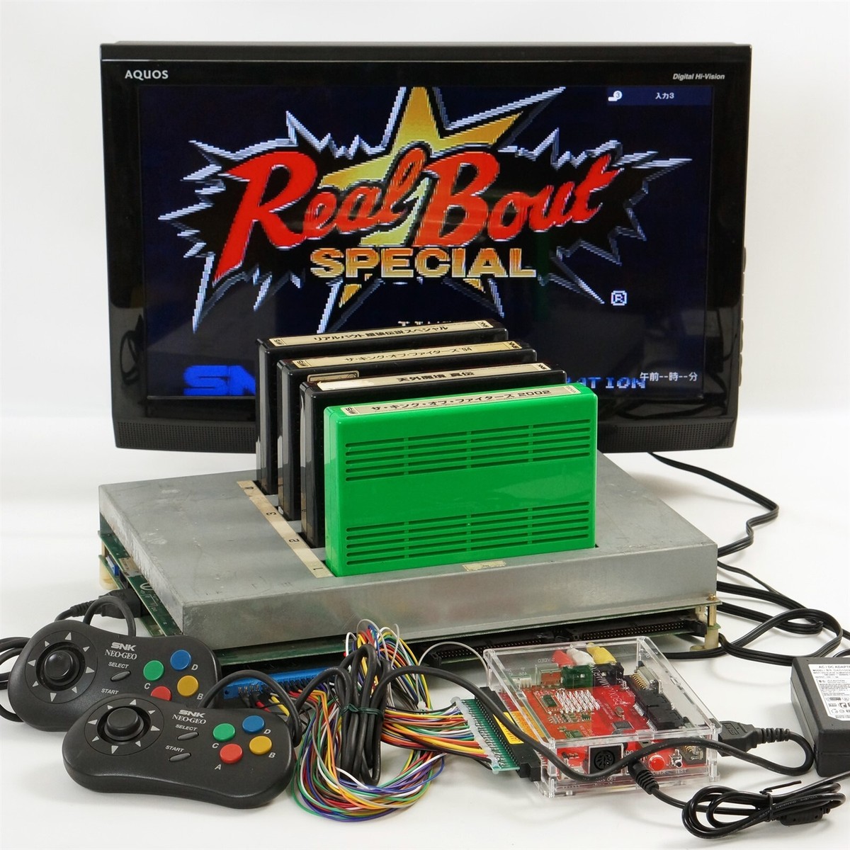 NEO GEO MVS Arcade Motherboard wz Control Box / 4Games