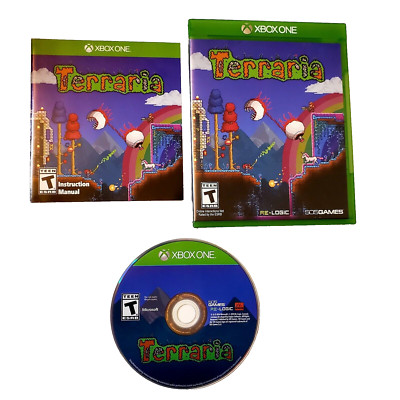 Terraria 2014 ReLogic for XBOX ONE Action Adventure Video Game CIB Y2k