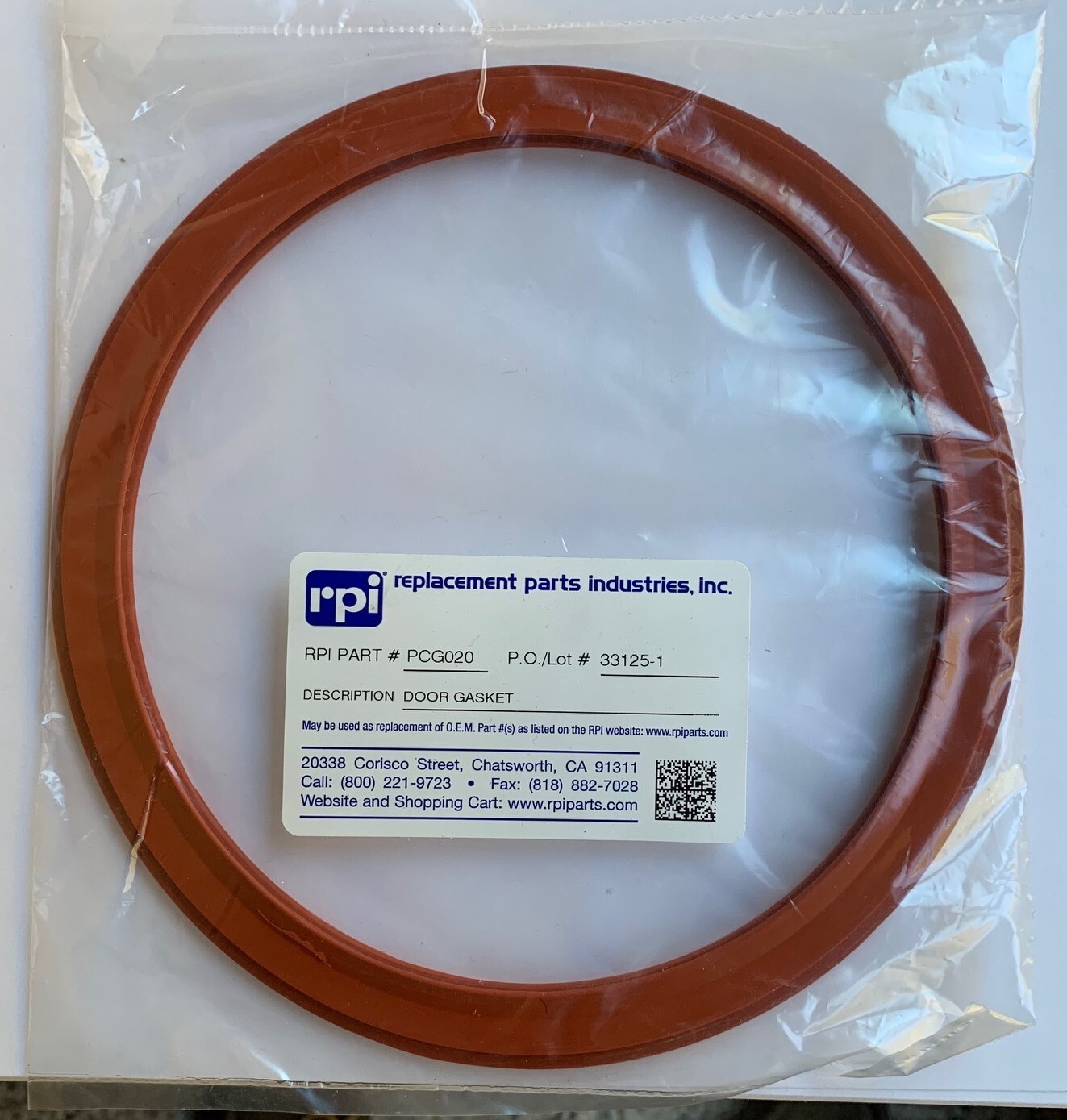 RPI Gasket Door Seal For Pelton Crane Sentry Autoclave Sealed eBay