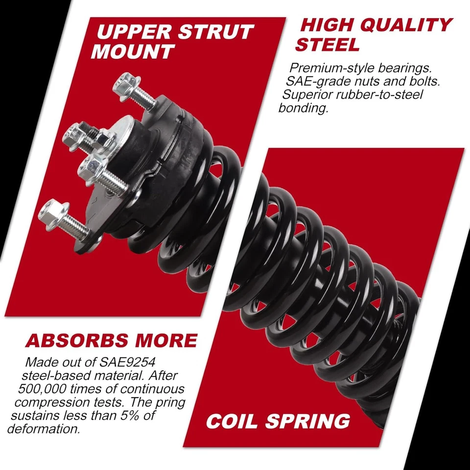 Front Complete Strut Assembly For 2007-2011 Dodge Nitro 2002-2012 Jeep Liberty - Изображение 2 из 4