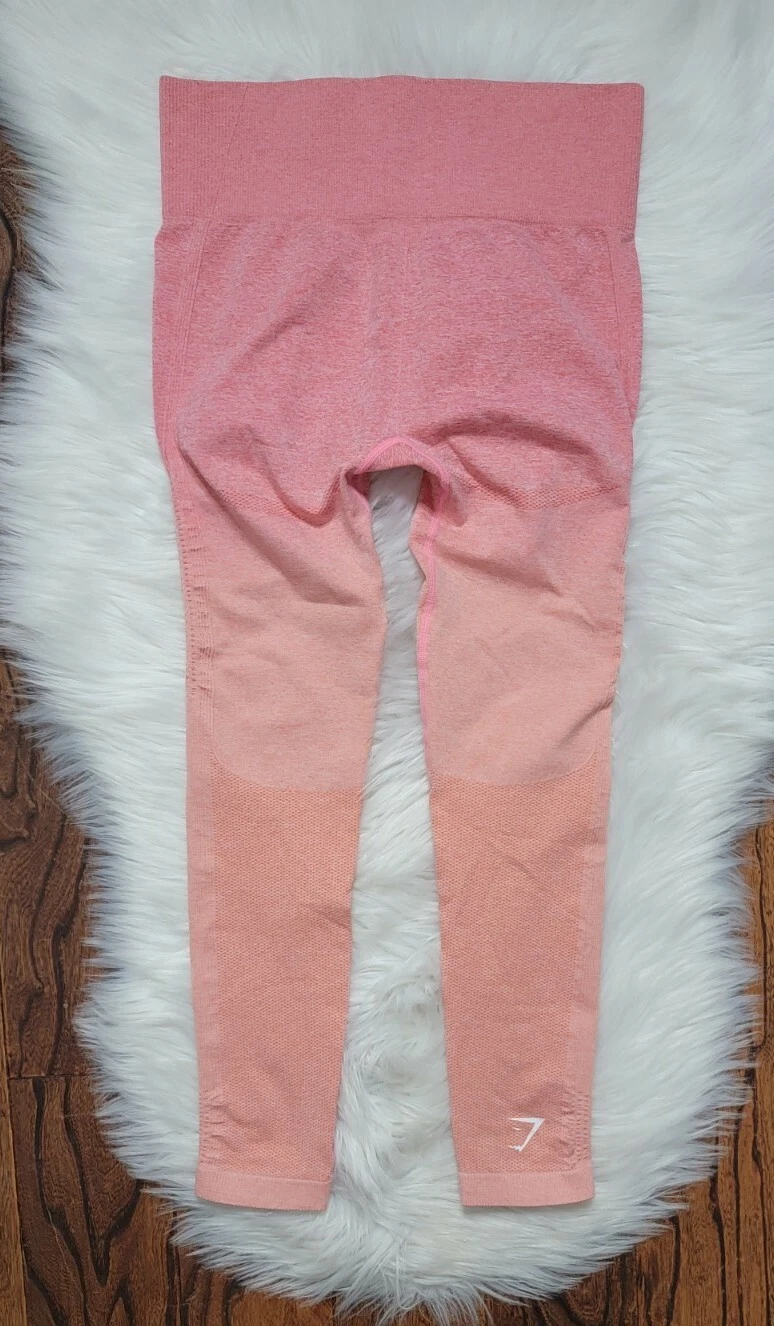 gymshark seamless ombre orange leggings