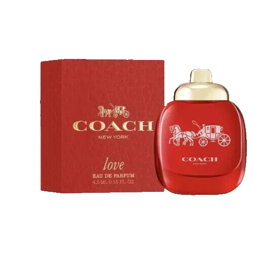 香水(女性用) COACH Love Eau de Parfum 90ml Coach Love Eau de Parfum 0.15 Oz 4.5 mL Perfume MINI Bottle For