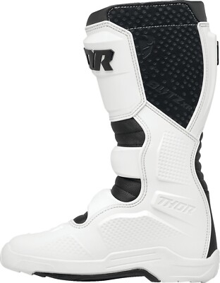 Thor Blitz XR Mens MX Offroad Boots White/Black | eBay
