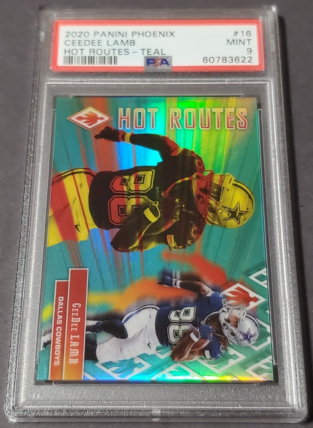 CeeDee Lamb Panini Phoenix Hot Routes #16 Teal