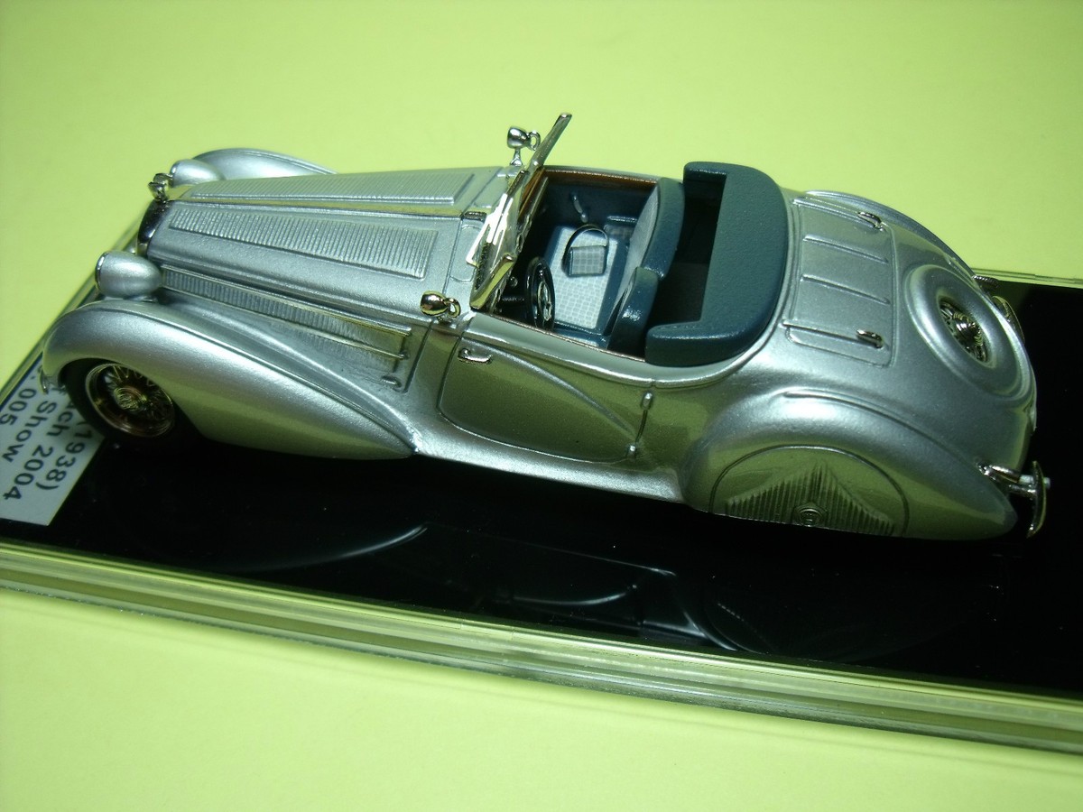 Horch 853 Convertible 1939 - Miniature 1/43 Tin Wizard - Métal Blanc, Boîte D'origine