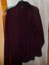1 MENS ALFANI MAROON 2XL DRESS SHIRT