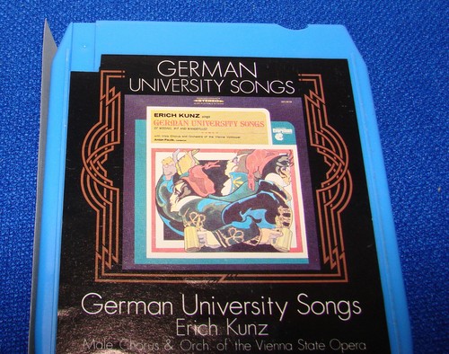vintage GERMAN UNIVERSITY SONGS --- Erich Kunz --- QUADRAPHONIC 8 TRACK --- RARE - Picture 4 of 5