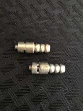 Used 2 Pcs Stainless Steel Male Luer to 1/8  Hose Barb Connection Fittings