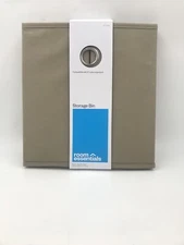 1 ROOM ESSENTIALS Fabric Storage Bin | Cream | CUBE | 11"x10.5"x10.5" | NWT