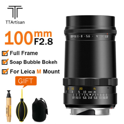 TTartisan 100mm F2.8 Full Frame Soap Bubble Bokeh Lens for Leica M Mount M6 M240