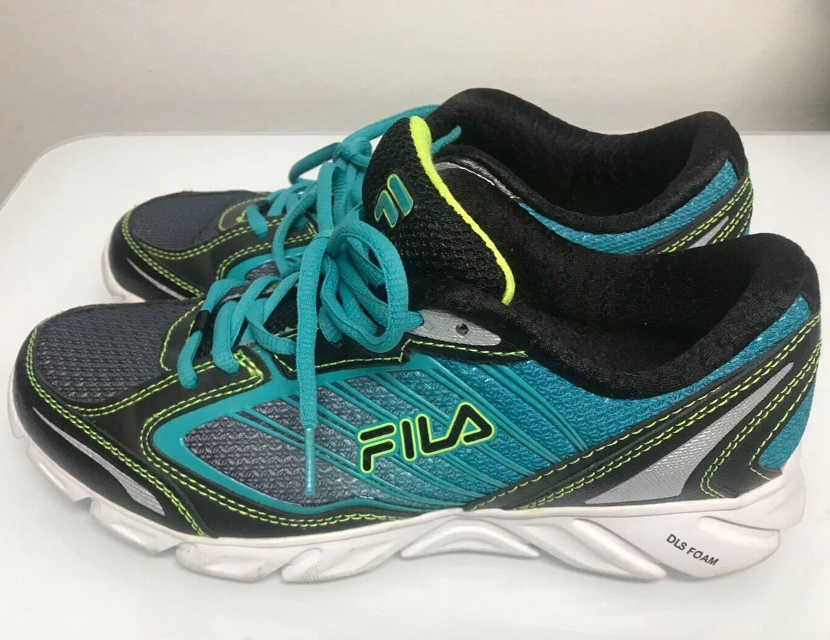 Teal shop fila shoes