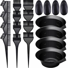 SIQUK 24 Pieces Hair Tint Dying Coloring Tool Color Brush Hair Dye kit 2pk