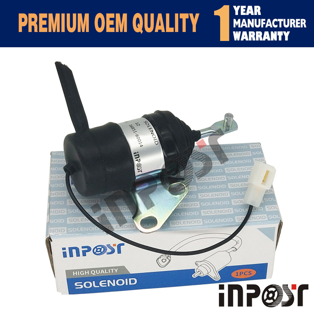 Fuel Shut Off Stop Solenoid for Kubota D722 Engine Mower ZD18 ZD21