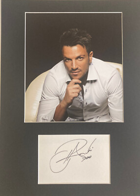 Peter Andre  **HAND SIGNED**  16x12  mount display  ~  AUTOGRAPHED
