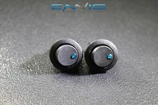 2 PCS ROUND ON OFF ROCKER SWITCH MINI TOGGLE BLUE LED 3/4 MOUNT HOLE EC-1213BL