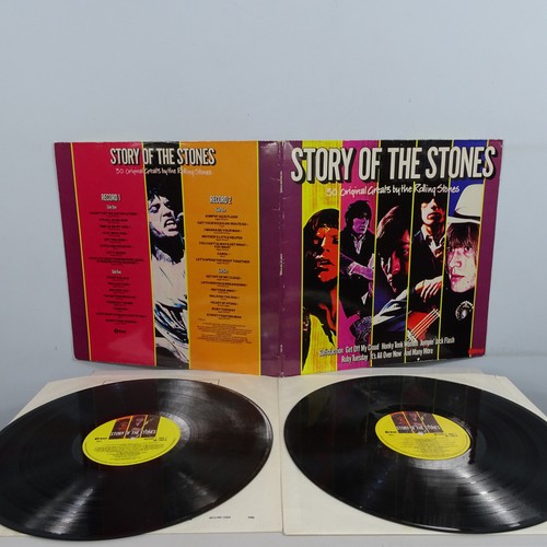 THE ROLLING STONES STORY OF THE STONES K-TEL NE 1201 ROCK N ROLL GATEFOLD DOUBLE - Picture 4 of 12