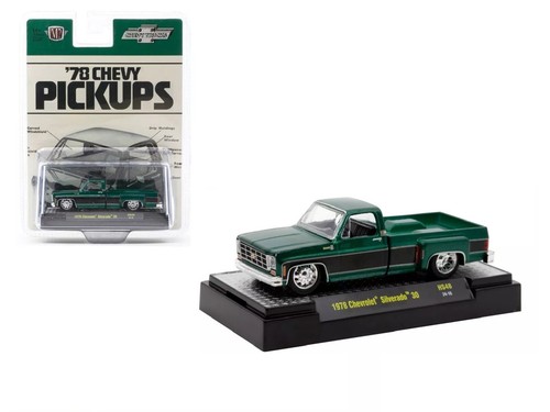 1978 Chevrolet Silverado 30 1/64 Scale Green Model by M2 Machines 31500-HS48-P2