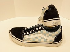 Vans Checkerboard Old Skool Women's Size 7 Skate Shoes 500714 Blue White Black