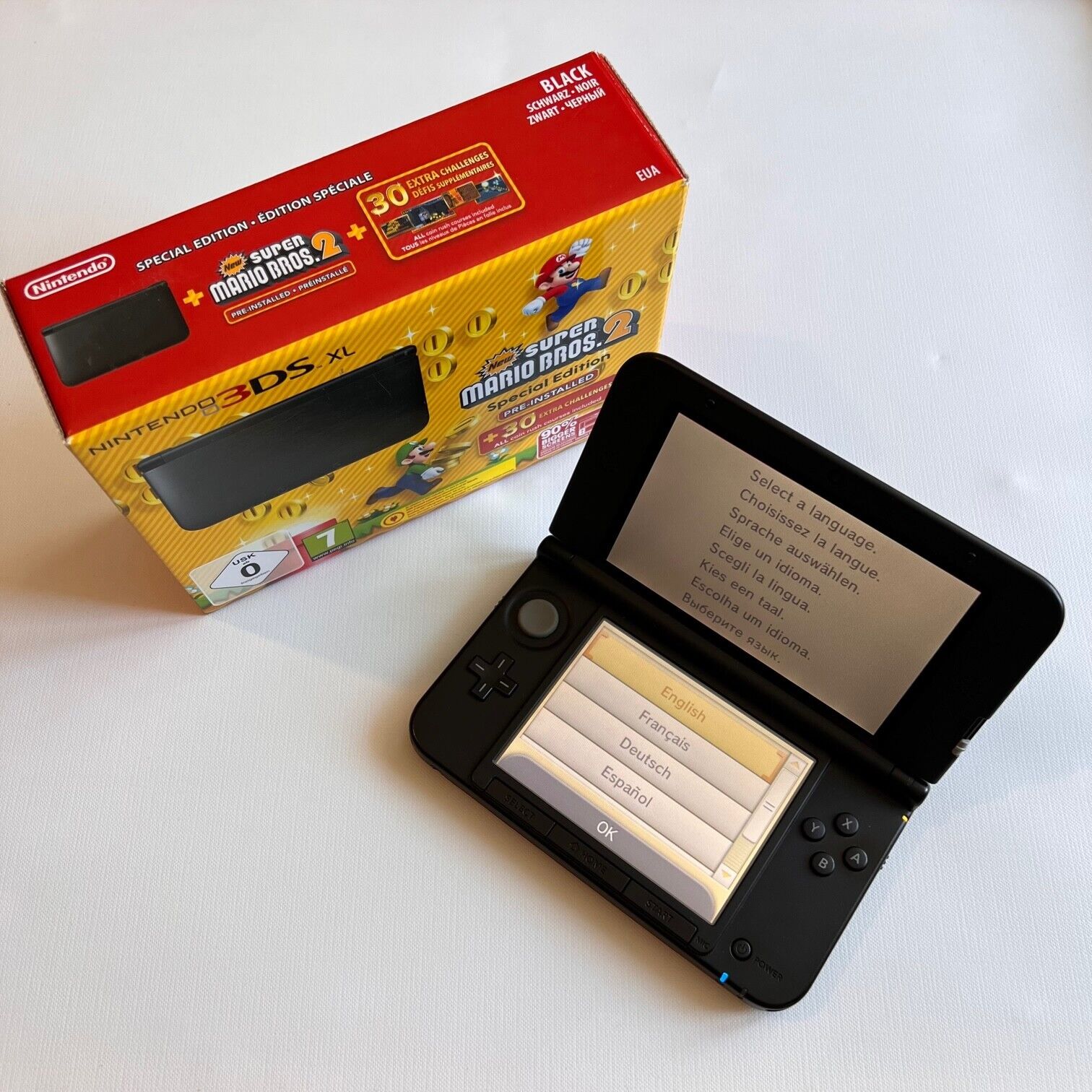 Klæbrig konvergens Australien Nintendo 3DS XL Black – New Super Mario Bros. 2 Bundle – Special Edition –  PAL – ASA College: Florida