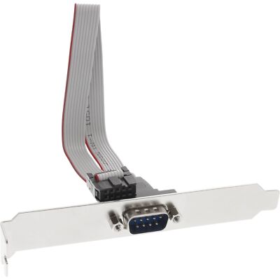 InLine  Serielles Slotblech, 9-pol Stecker an 10-pol Buchsenleiste (33209)
