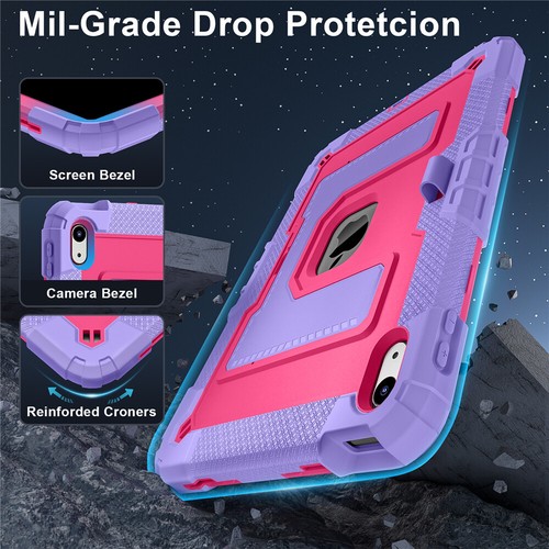 For iPad A16 11th 10th Gen 11" 10.9" Kids Shockproof Case Heavy Duty Stand Cover - Picture 92 of 132