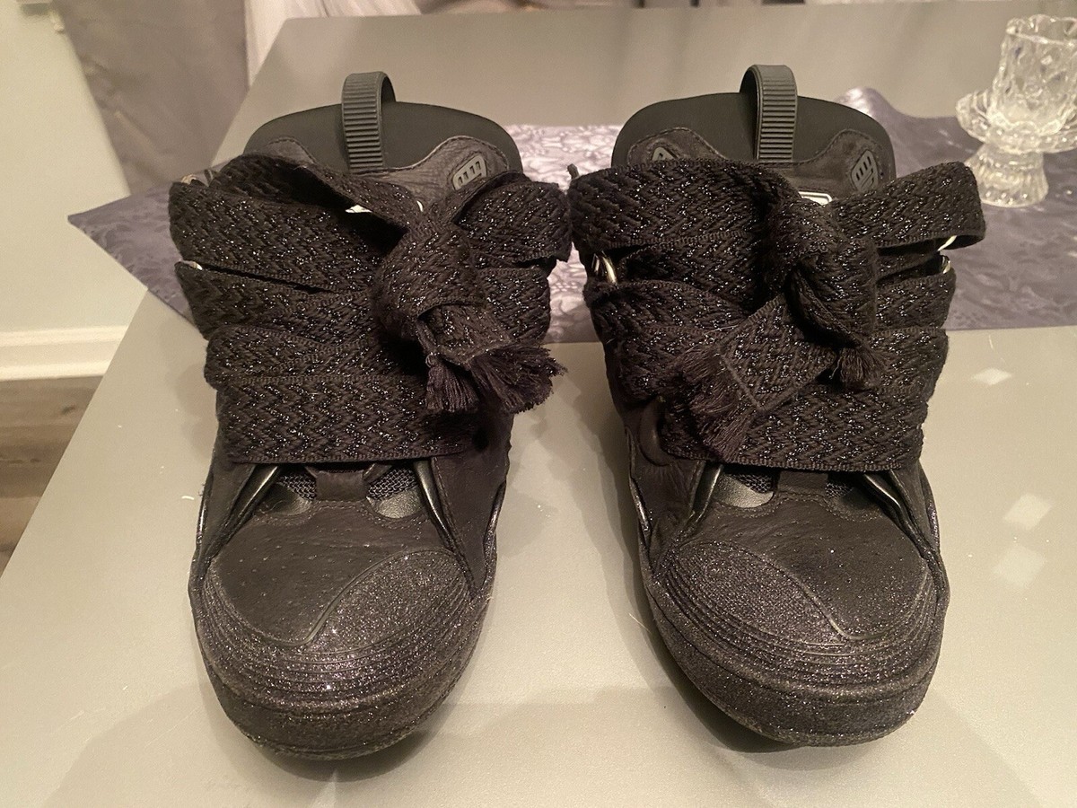 Lanvin Curb Sneaker Black Glitter | eBay