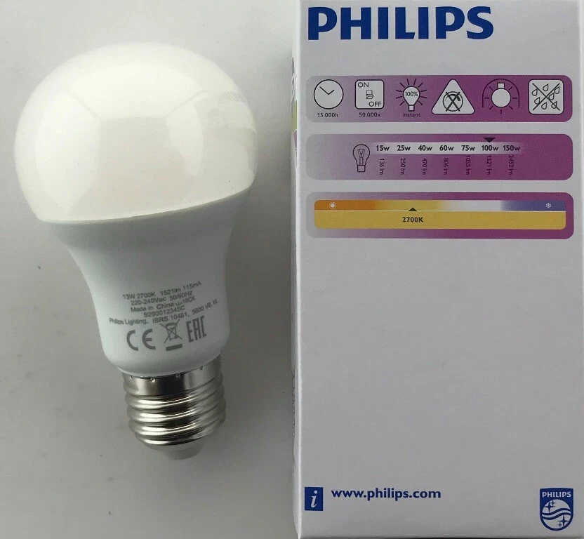 Philips 13w top 1521 lumen 2700k