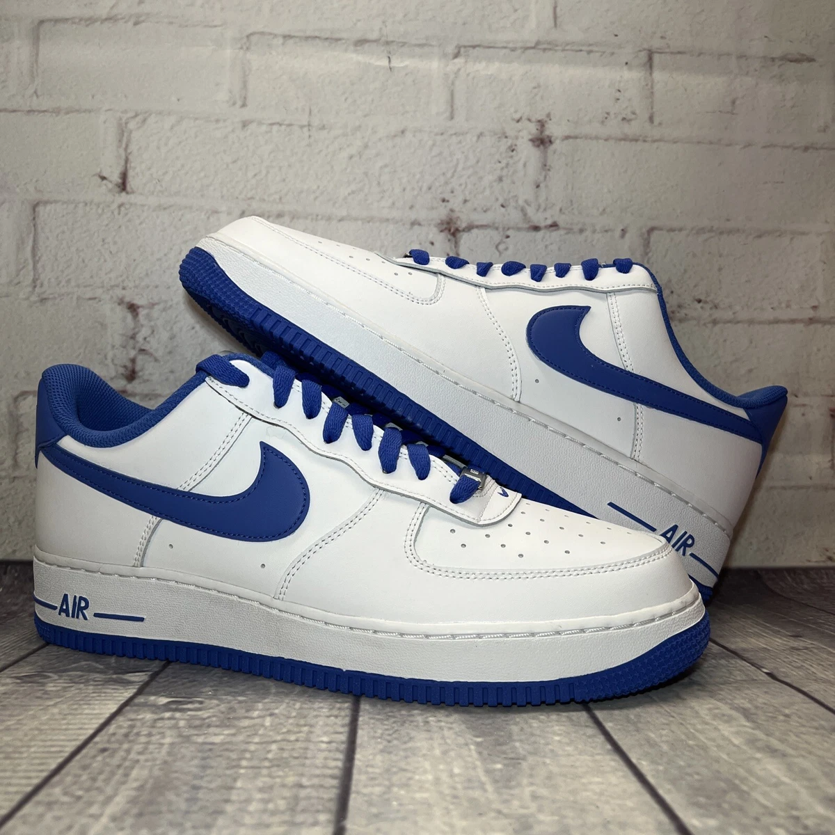 Nike Air Force 1 '07 Low White Blue Shoes DH7561-102 Men's Size 13