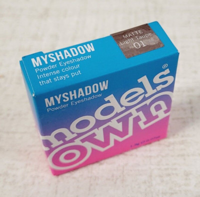Models Own MYSHADOW Powder Eyeshadow Eye Makeup 01 MATTE LIGHT TAUPE Taupe Shade