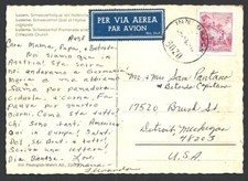 (BL) vintage Austria Per via Aerea Par Avion postcard