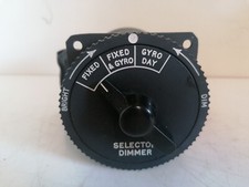 RAF Gunsight Selector .G. G. S. Control Type S. Mk3. Ref 8B 2739.  Serviceable.