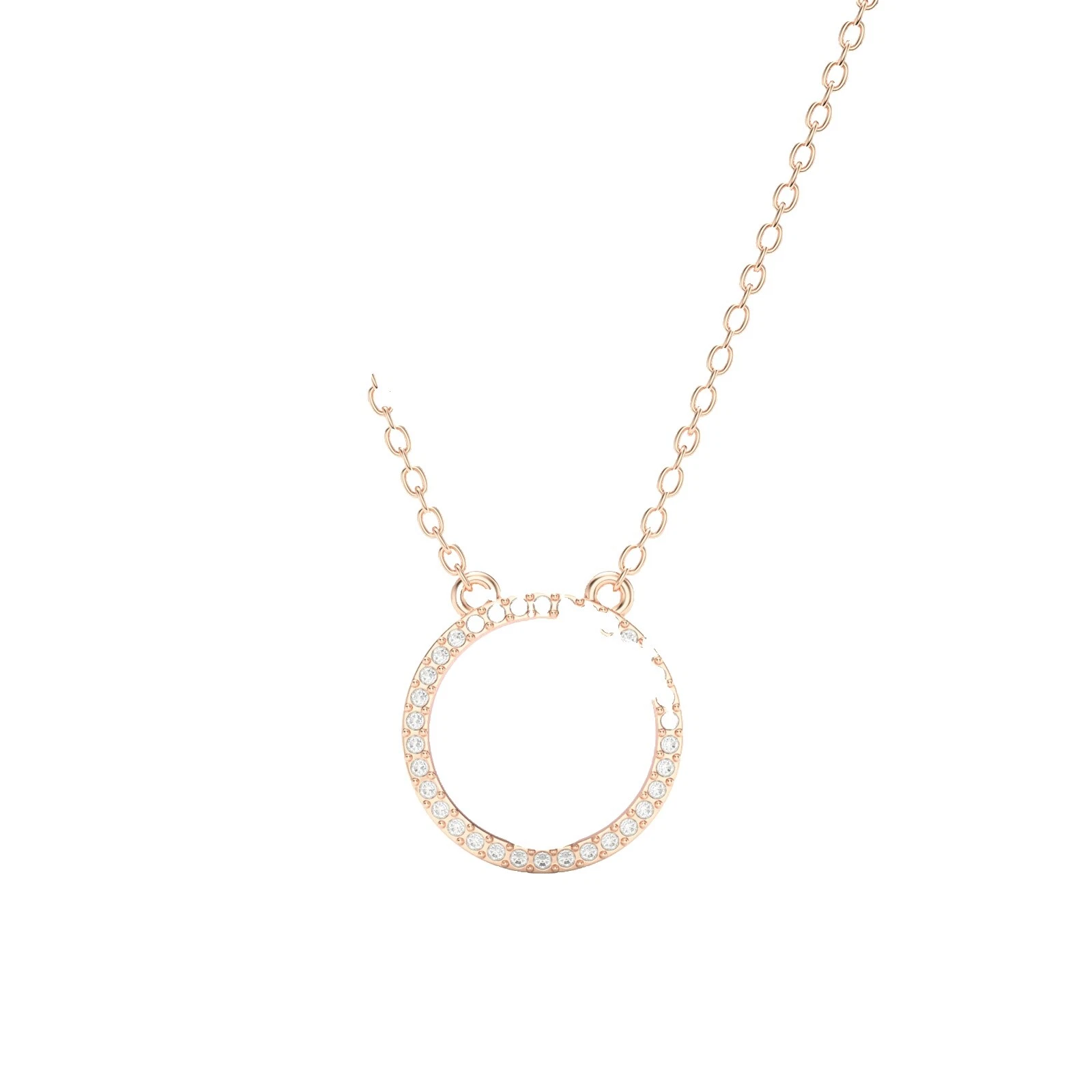 Collares de Moda Chapado en Oro Rosa Perla