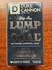 Duke Cannon Supply Co Big Ass Bar Of Soap Activated Charcoal “Lump Of Coal”