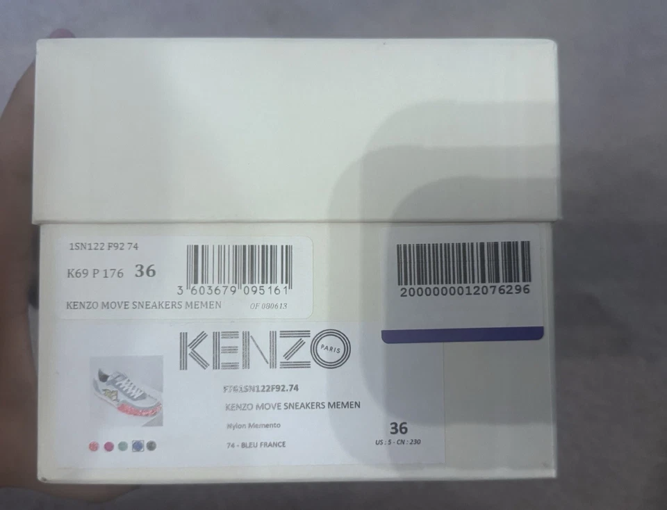 Kenzo Unisex Sneakers Blue/Green - BRAND NEW IN BOX - Image 2 of 4